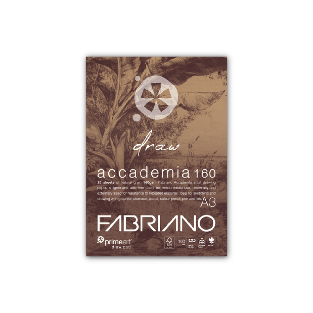 Pad 160a3 Prime Art Draw Pad 160gsm A3