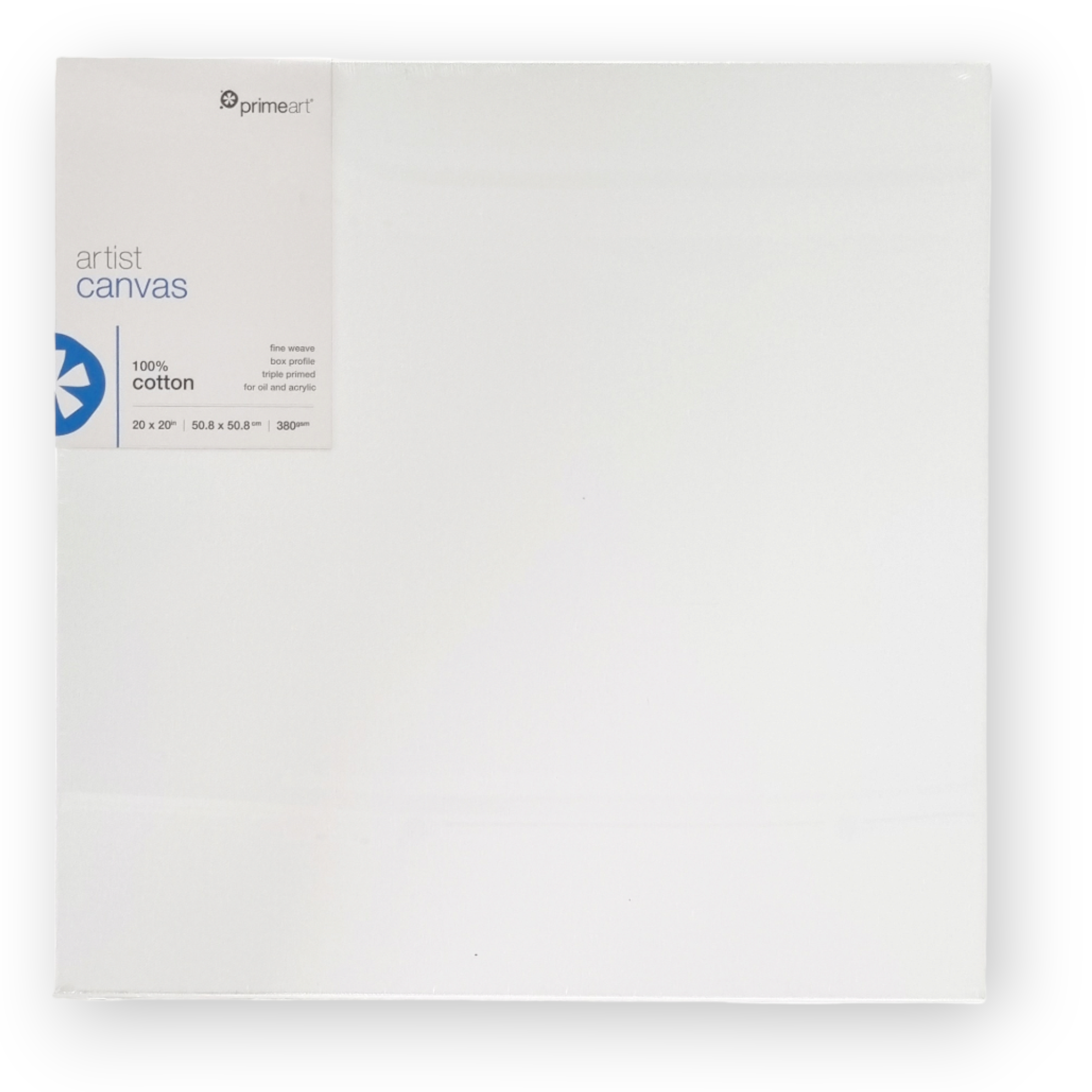 Stretch Canvas Prime Art Blue Label (boxed Profile) Square Front Photoroom